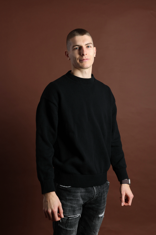 Maison Alexov Wool-Cotton Sweater