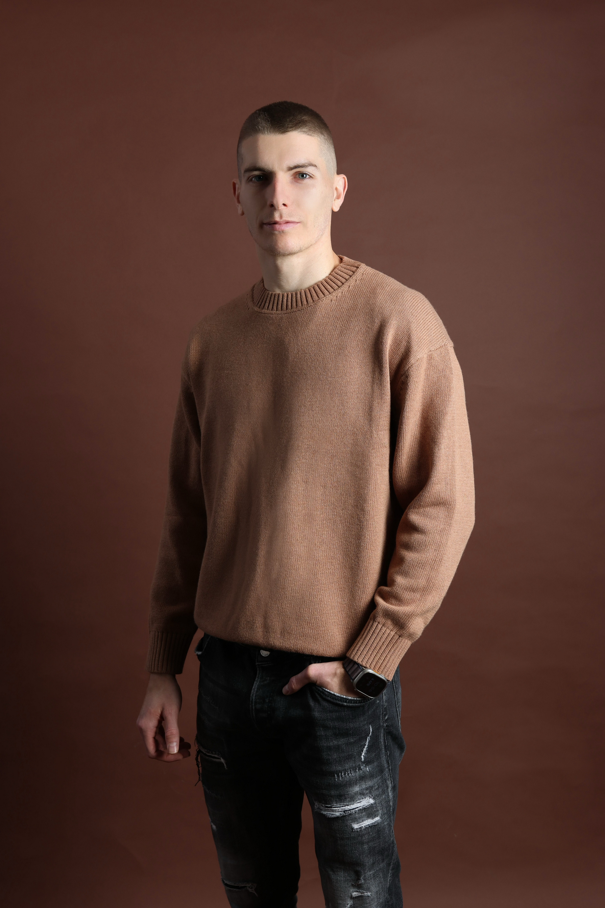 Maison Alexov Wool-Cotton Sweater